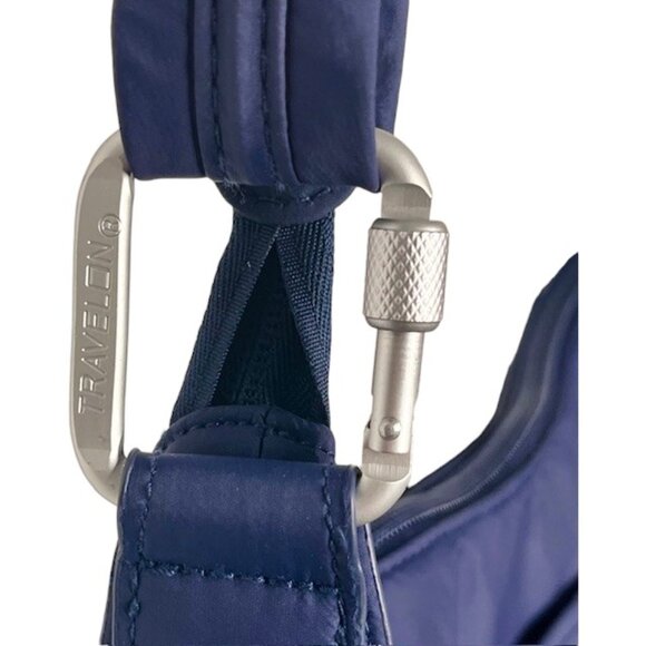 Travelon Anti-Theft Crossbody RFID Travel Bag - Navy - 11"h x 14"w x 2”d - Picture 5 of 11